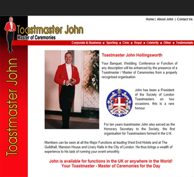 John Hollingsworth Toastmaster